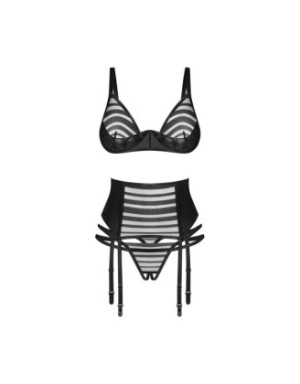 Lune Bellis ensemble ouvert 3 pièces - Noir